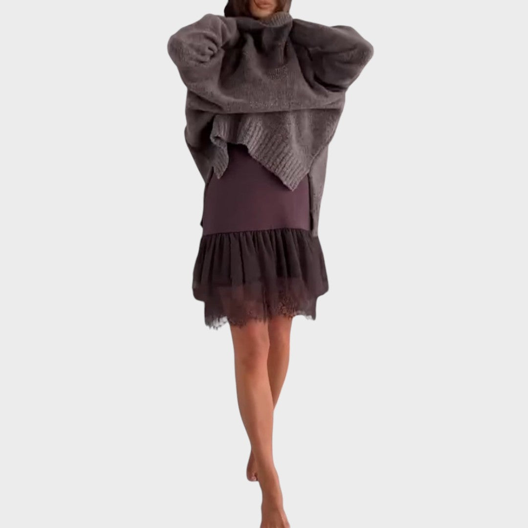 Tereza - Completo elegante di maglione e vestito