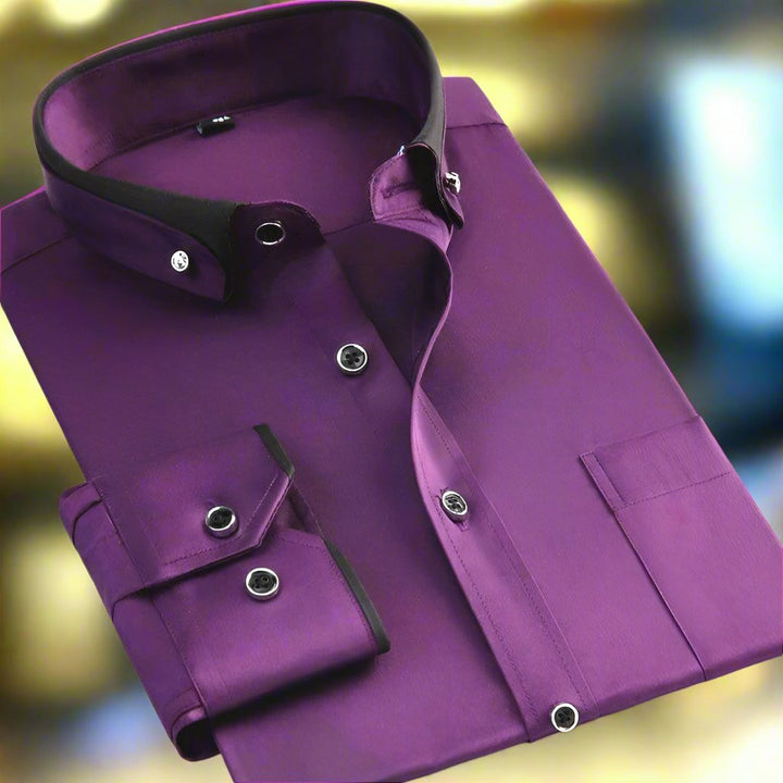 Albert | Camicia Classica in Cotone con Maniche Lunghe