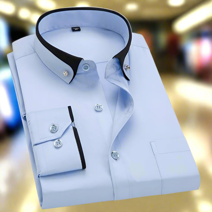 Albert | Camicia Classica in Cotone con Maniche Lunghe