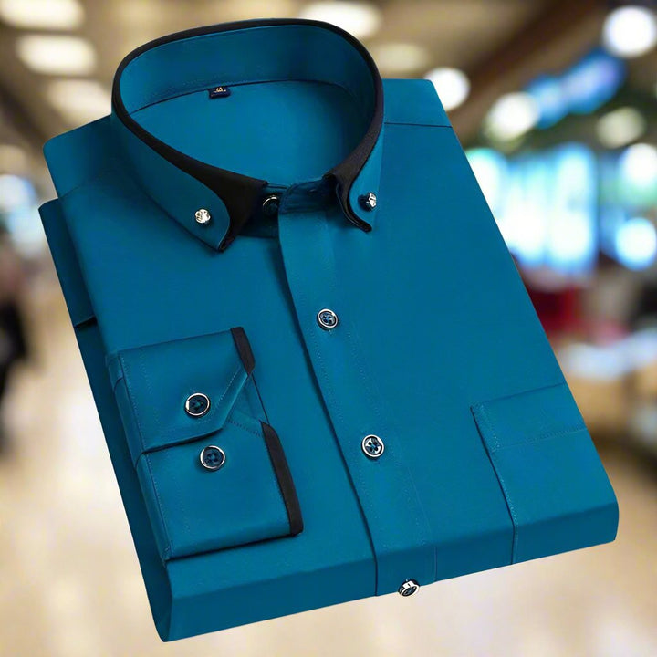 Albert | Camicia Classica in Cotone con Maniche Lunghe