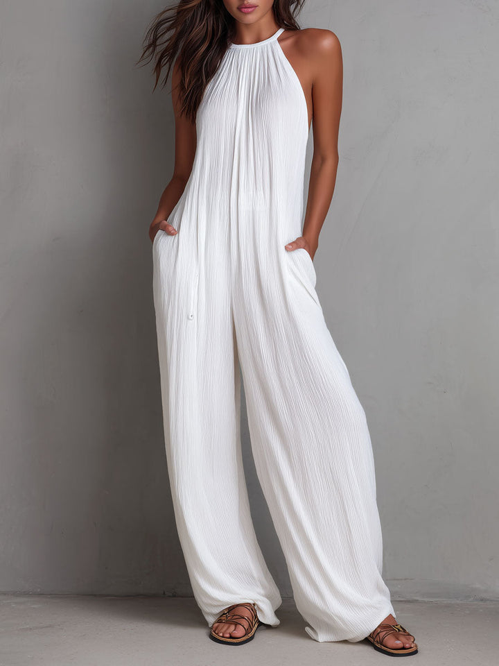 Elena | Combinazione fluida elegante con colletto halter