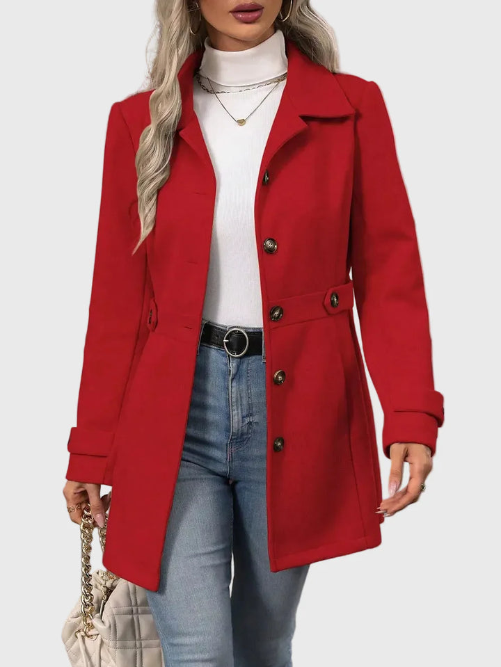 Veronika – Cappotto urbano premium con bottoni
