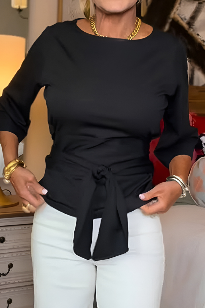 Daria™ | Top con Fiocco Elegante in Vita
