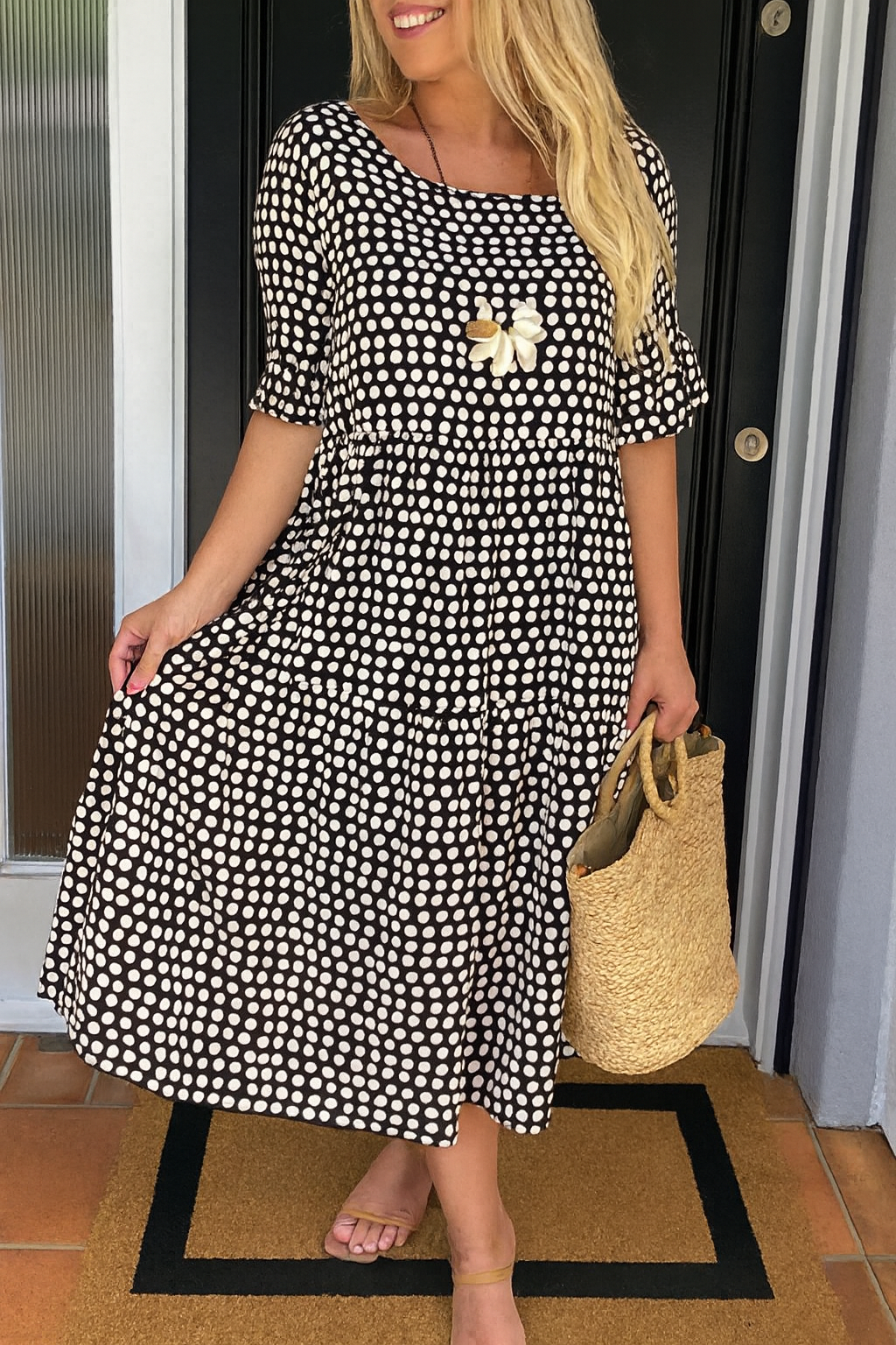 Zerelle | Vestito Midi a Maniche Corte