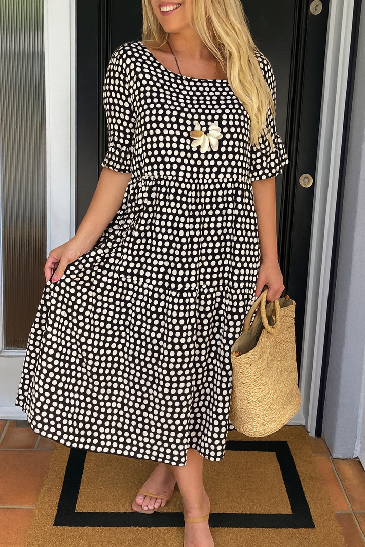 Zerelle | Vestito Midi a Maniche Corte