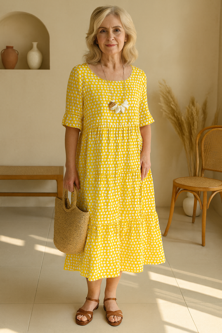 Zerelle | Vestito Midi a Maniche Corte
