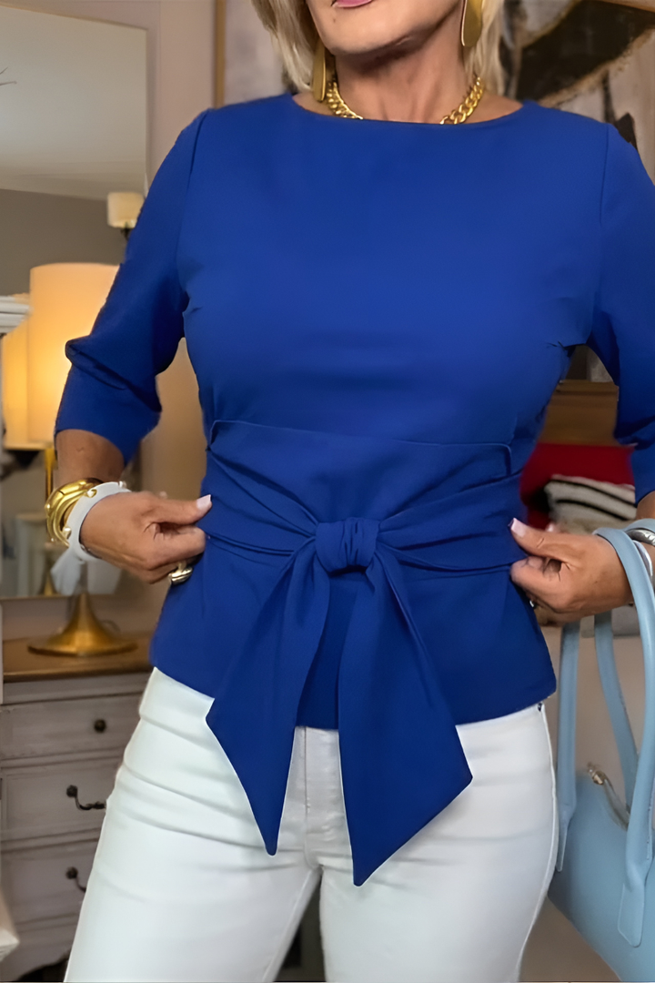 Daria™ | Top con Fiocco Elegante in Vita
