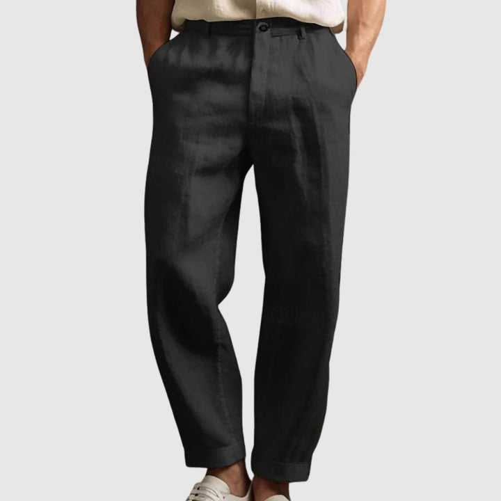 Tobias | Pantaloni estivi in cotone e lino
