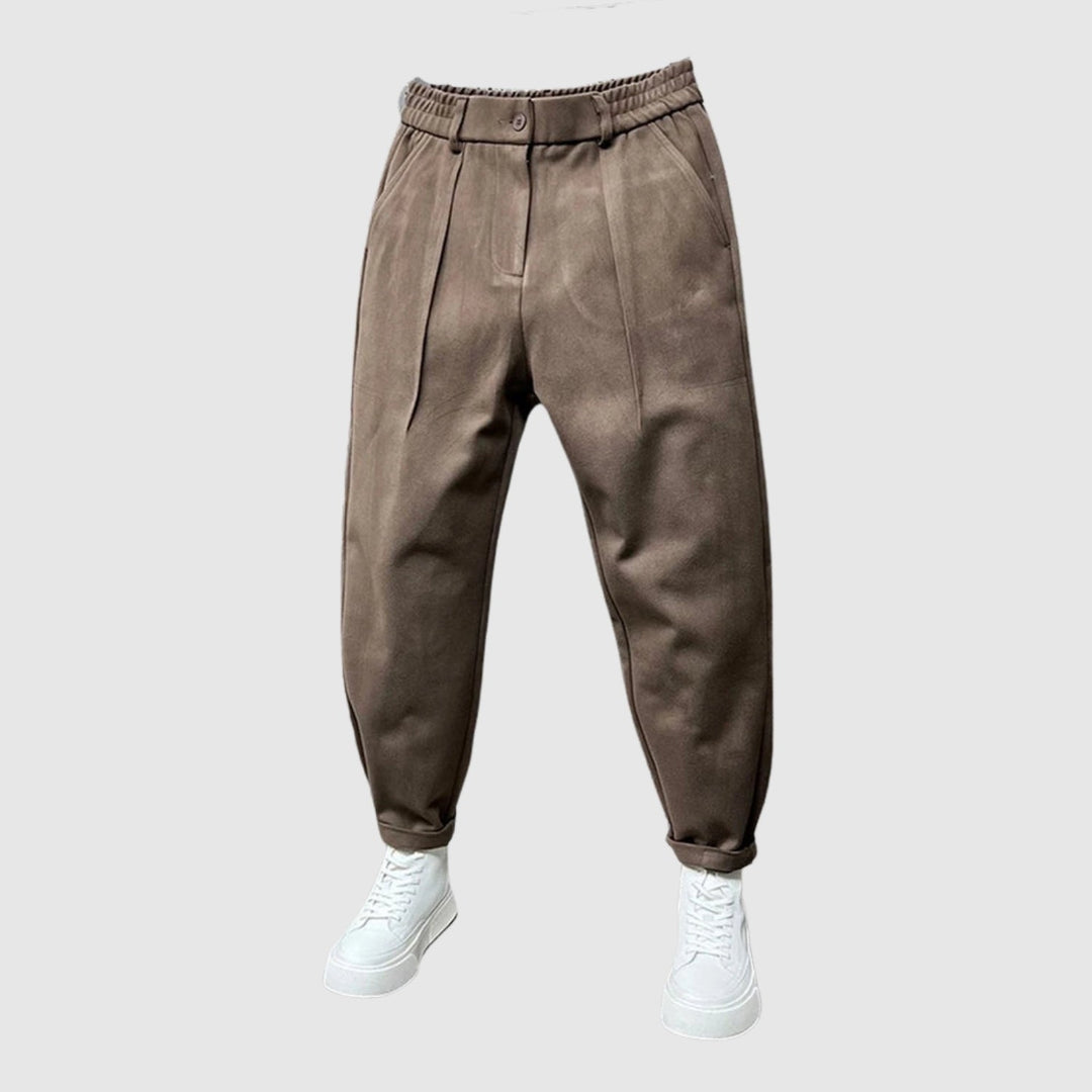 Jiří | Pantaloni eleganti con motivo a pois