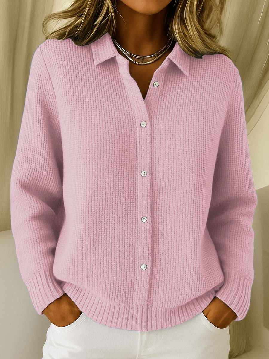 Adéla – Camicia elegante da donna in maglia con bottoni
