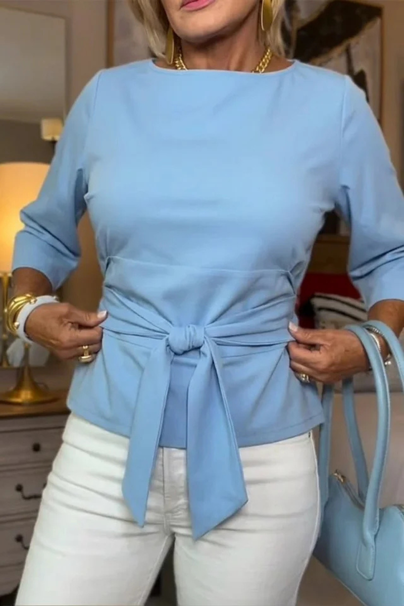 Daria™ | Top con Fiocco Elegante in Vita