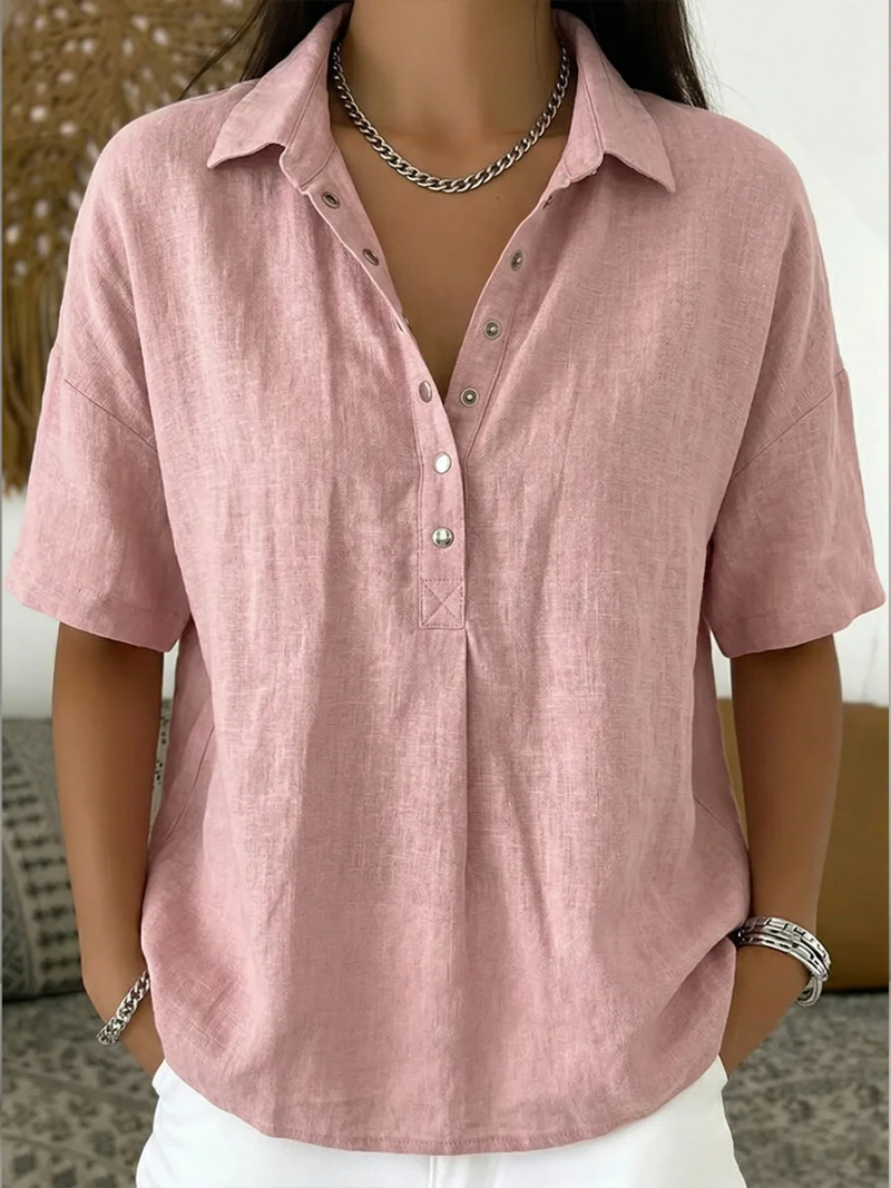 Tessa | Blusa con colletto e dettaglio dei bottoni