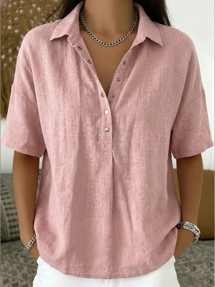 Tessa | Blusa con colletto e dettaglio dei bottoni