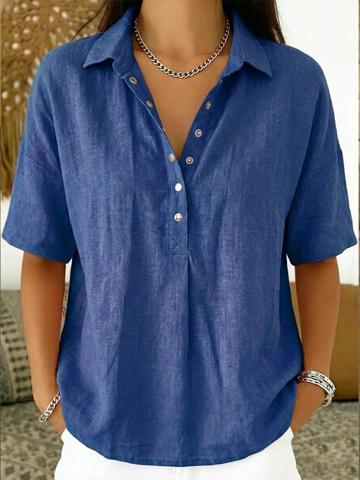 Tessa | Blusa con colletto e dettaglio dei bottoni