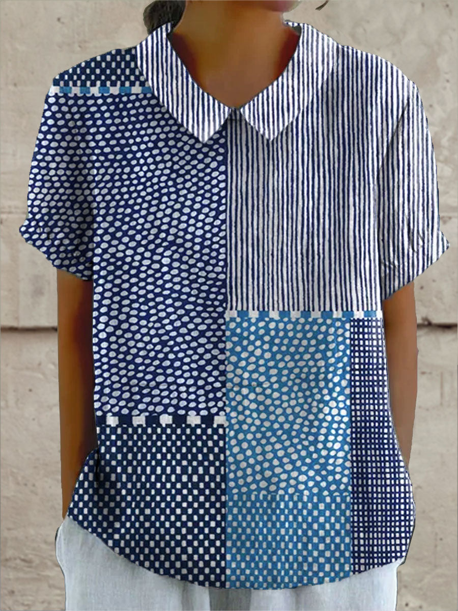 Ella | Camicia con stampa patchwork
