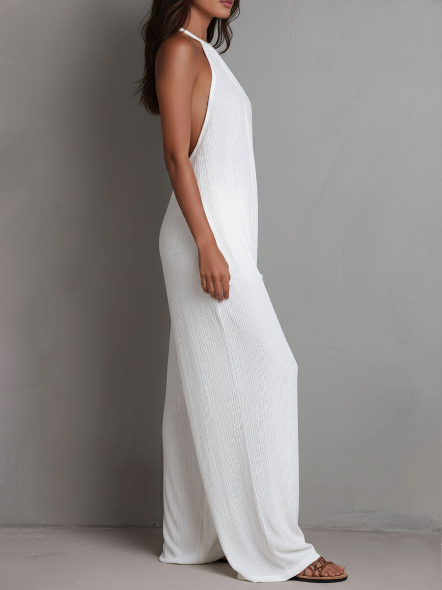 Elena | Combinazione fluida elegante con colletto halter