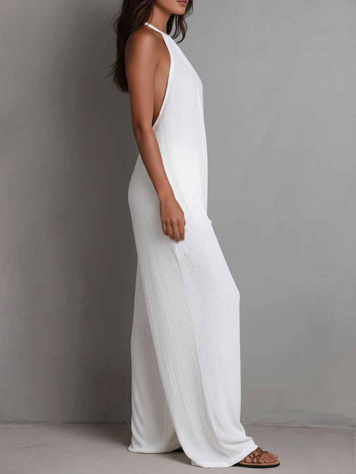 Elena | Combinazione fluida elegante con colletto halter