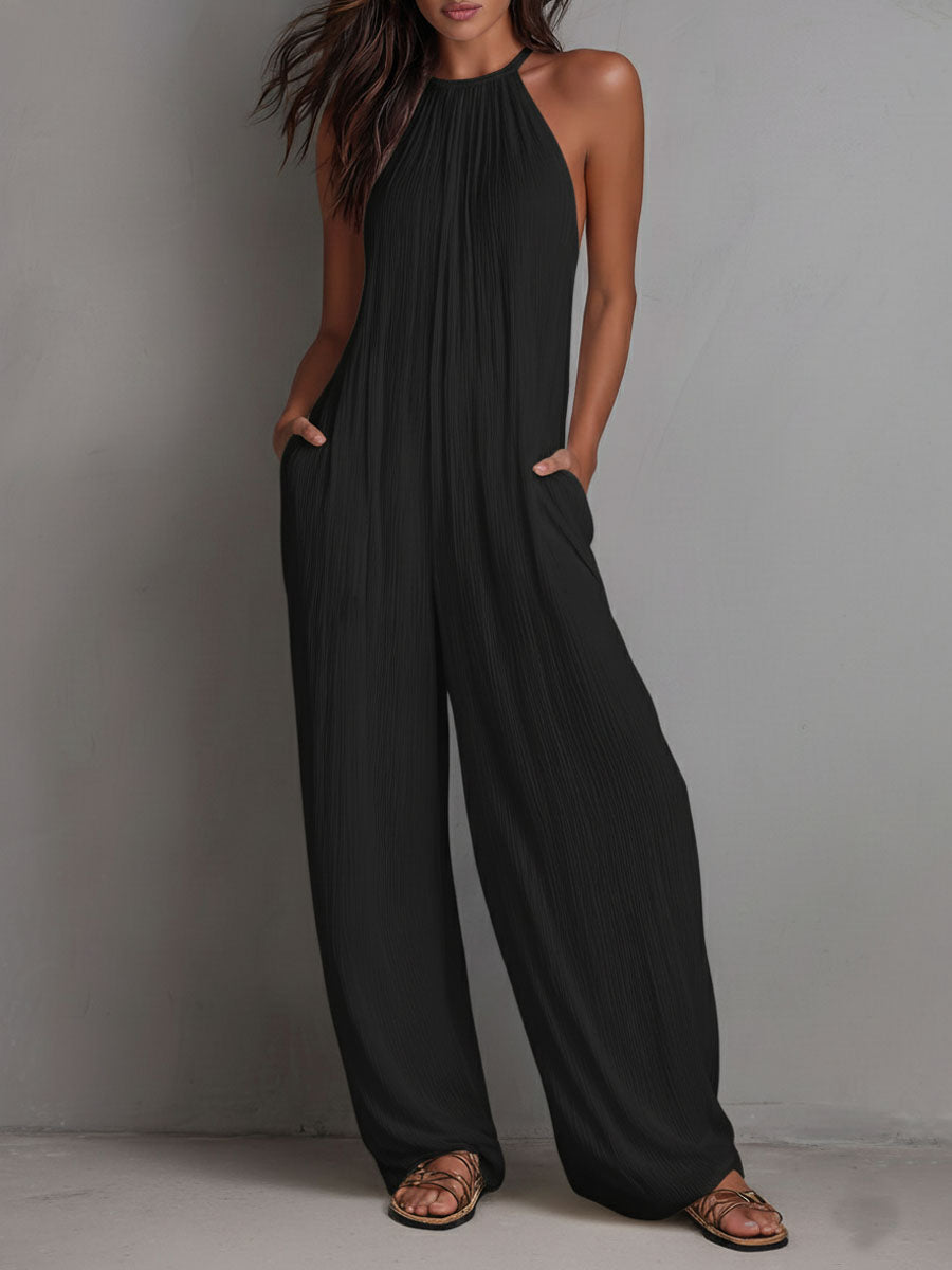 Elena | Combinazione fluida elegante con colletto halter