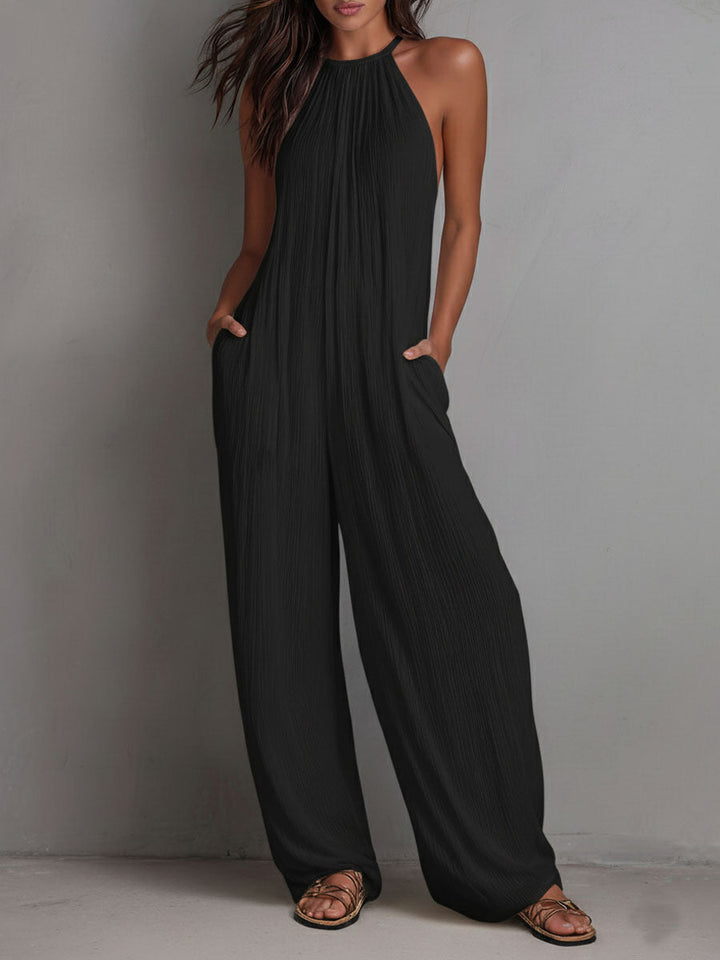 Elena | Combinazione fluida elegante con colletto halter