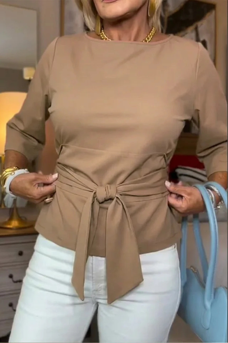 Daria™ | Top con Fiocco Elegante in Vita