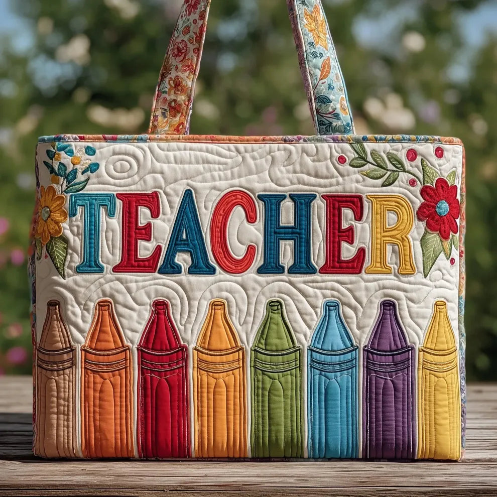 Gioia dell'Insegnante | Borsa Quilted Fatta a Mano