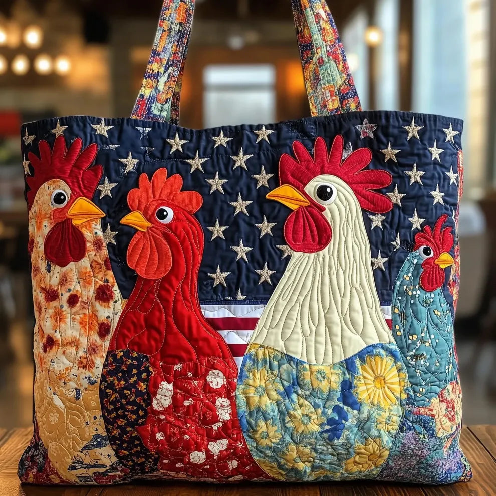 Country Charm | Borsa Tote Quilted Fatta a Mano