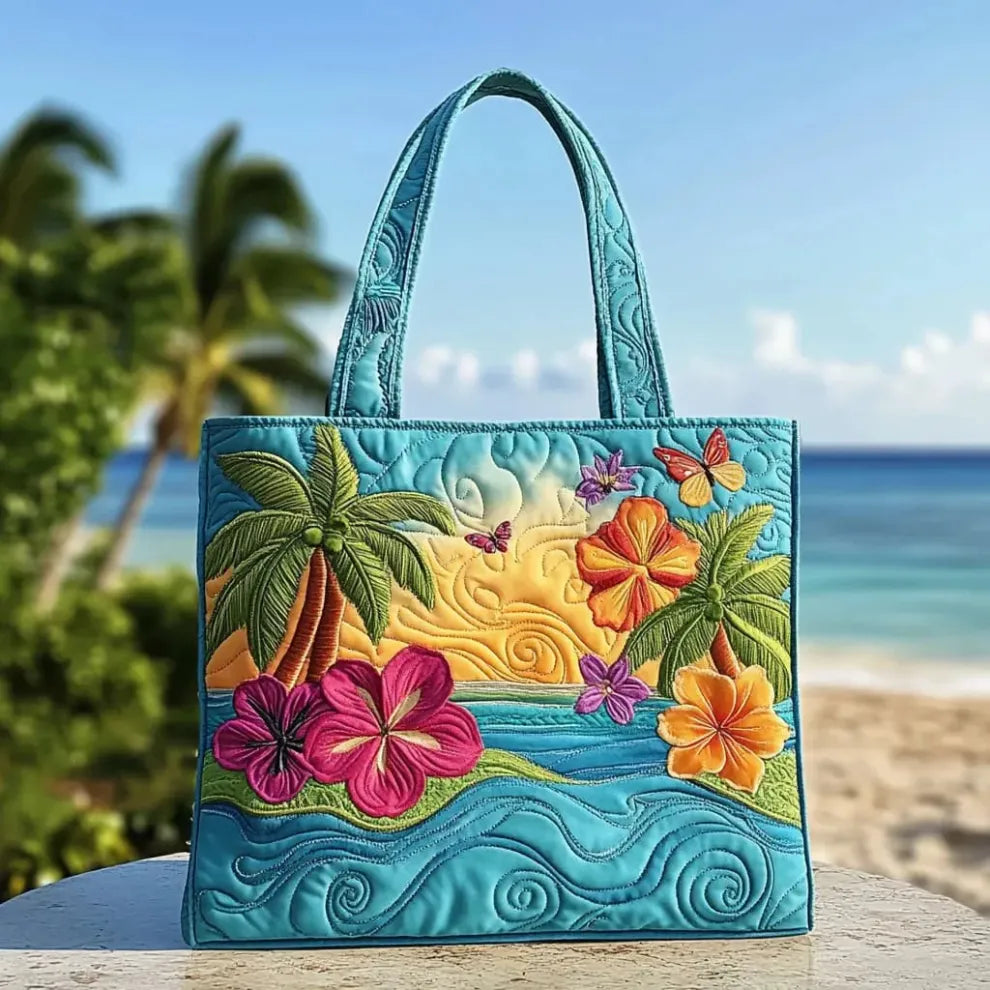 Island Breeze | Borsa Tote Trapuntata Fatta a Mano