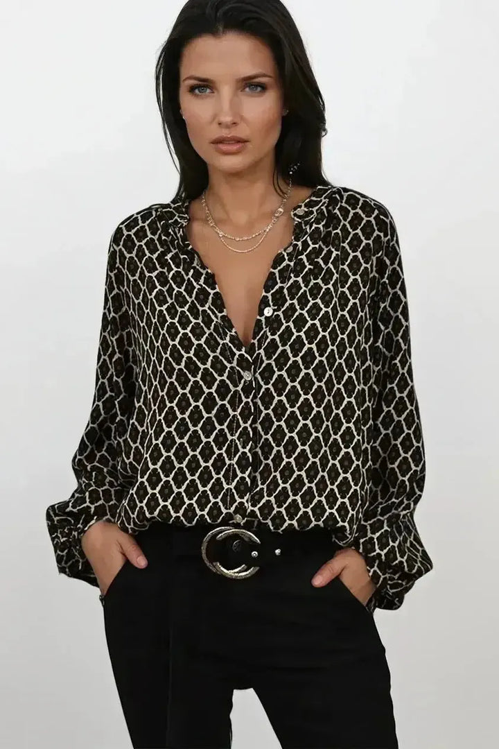 Beatriz - Camicia elegante con scollo a V