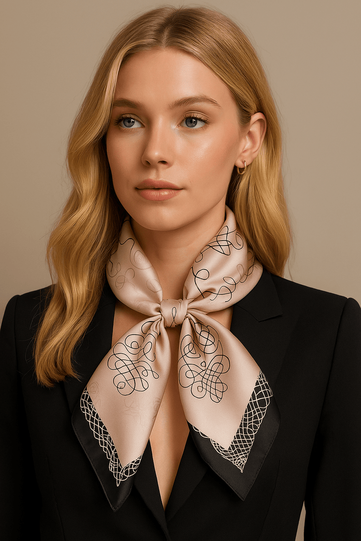Foulard veneziano (100 % seta - 68 cm)