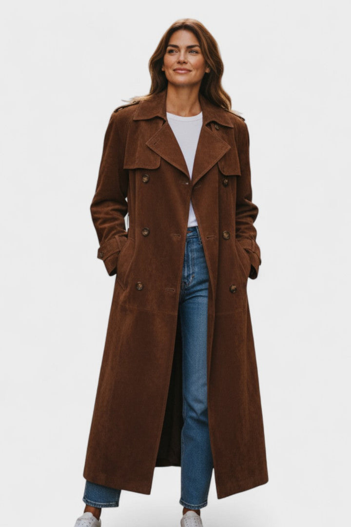 Cordula™ | Elegante trench in pelle