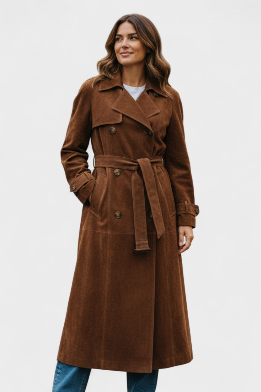 Cordula™ | Elegante trench in pelle