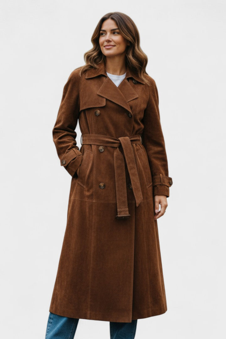 Cordula™ | Elegante trench in pelle