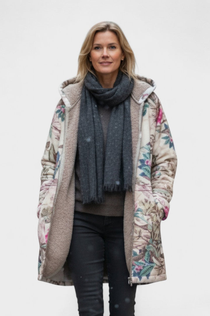 Fleural™ – Giacca in fleece floreale
