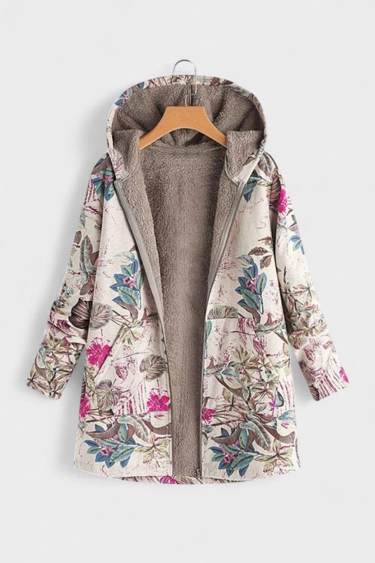 Fleural™ – Giacca in fleece floreale