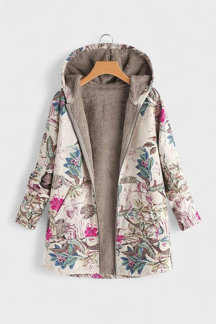 Fleural™ – Giacca in fleece floreale