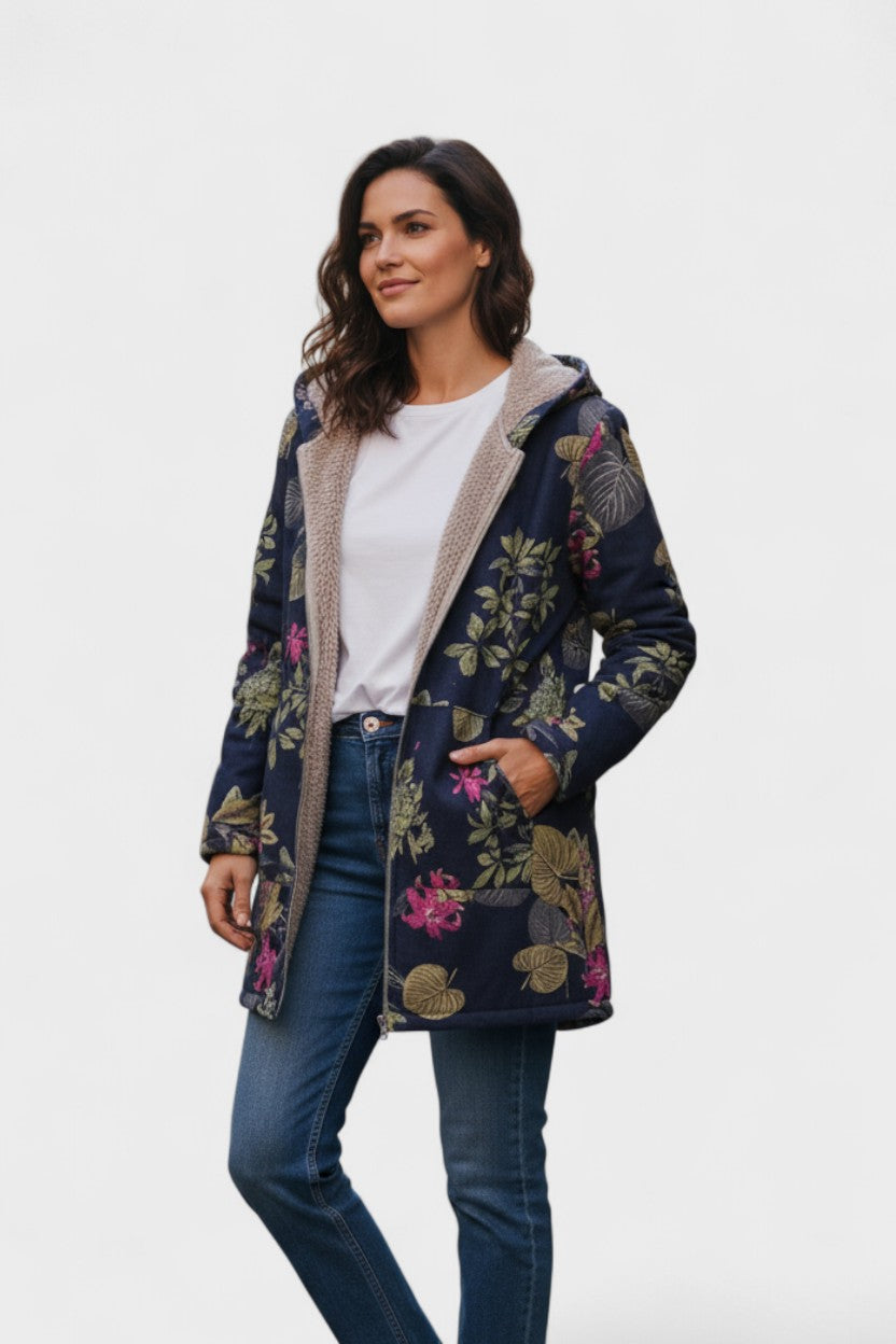 Fleural™ – Giacca in fleece floreale