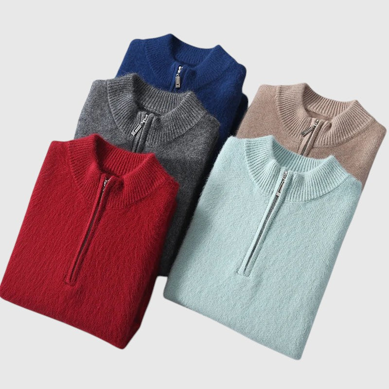 Perla - Cardigan in cashmere Genève con zip