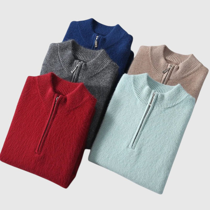 Perla - Cardigan in cashmere Genève con zip