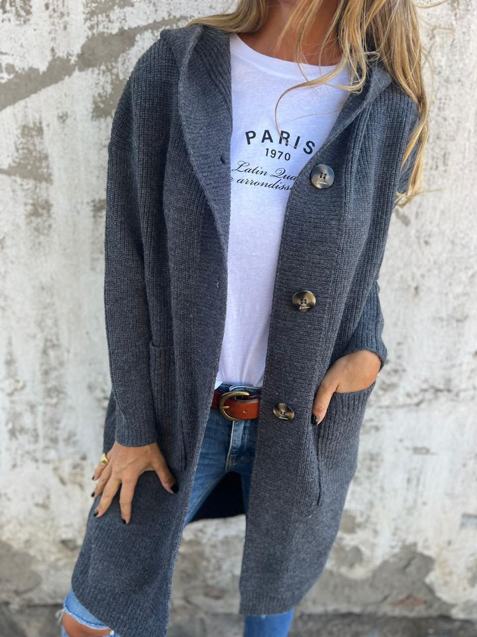 Giselle Cappotto Lungo In Maglia