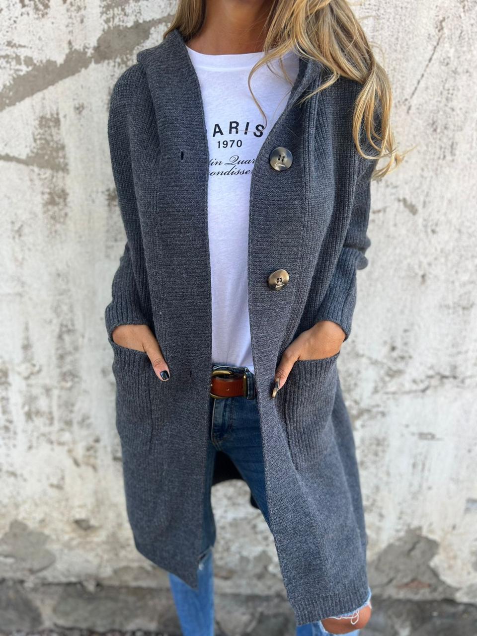 Giselle Cappotto Lungo In Maglia