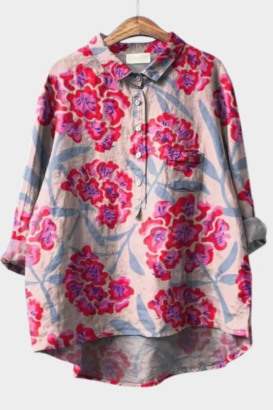 Jasminka | Blusa premium elegante con bordo in pizzo per un look perfetto