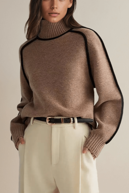 Lara™ Maglione con colletto alto