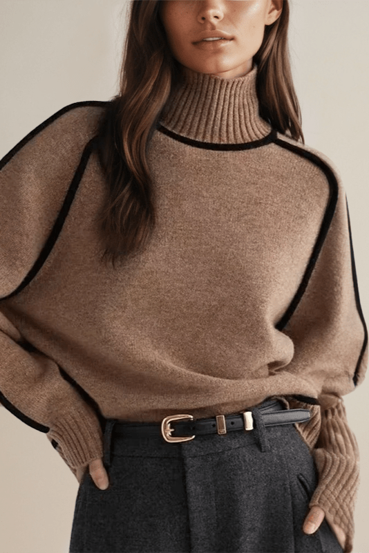 Lara™ Maglione con colletto alto