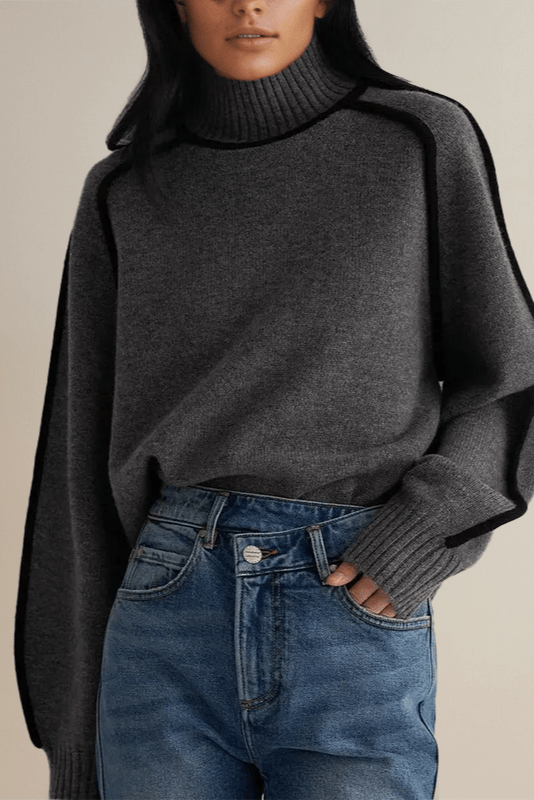 Lara™ Maglione con colletto alto