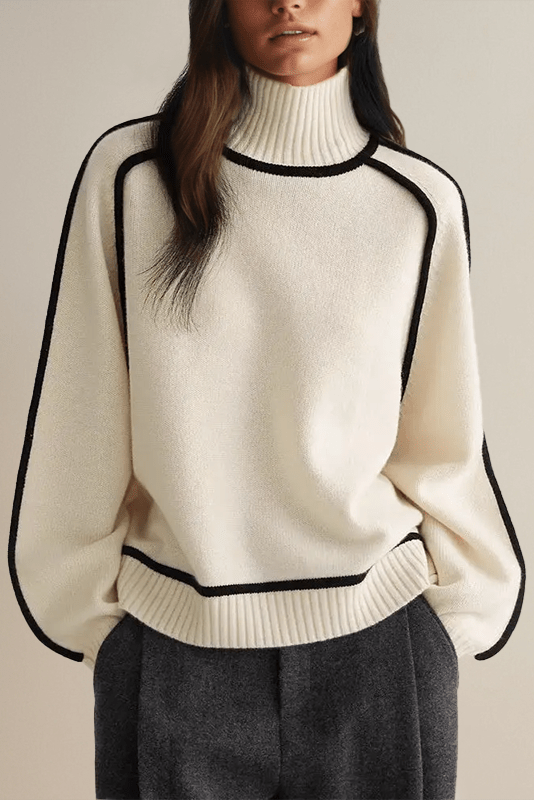 Lara™ Maglione con colletto alto
