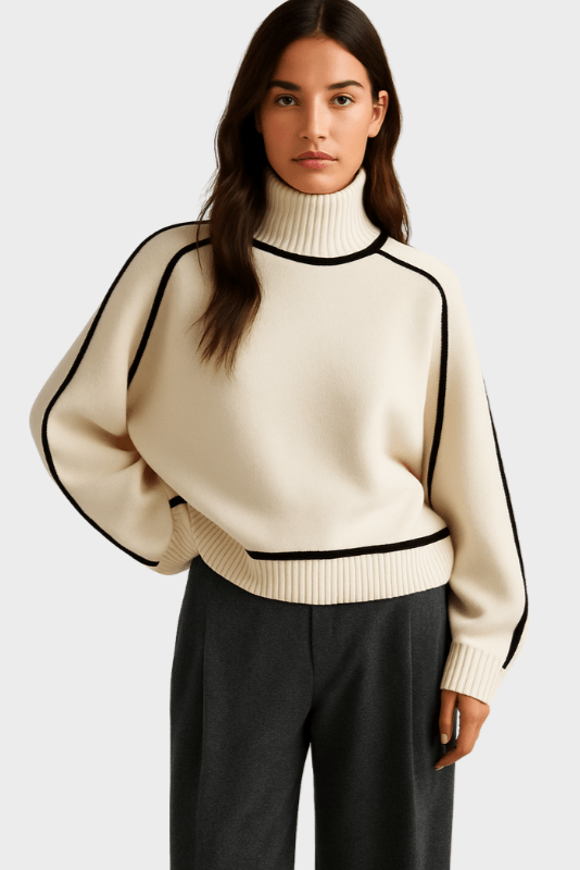 Lara™ Maglione con colletto alto
