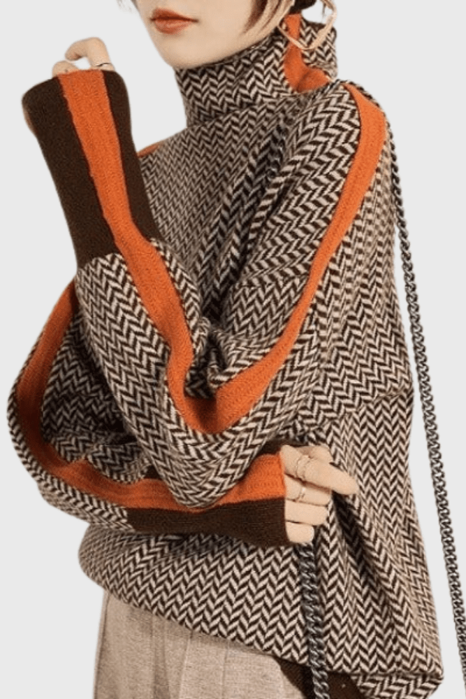 Leena™ Maglione con colletto alto