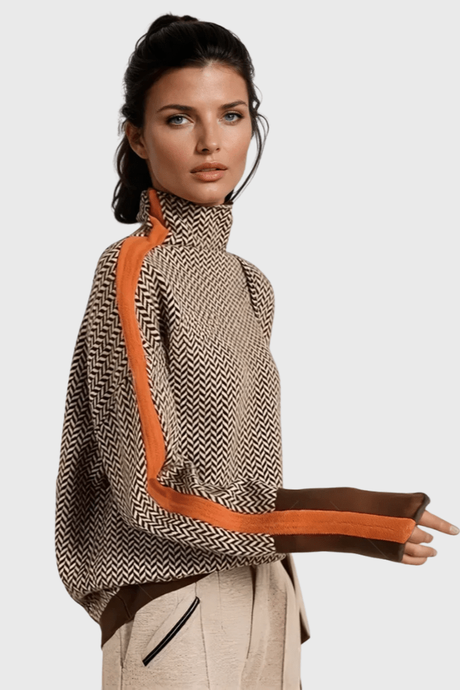 Leena™ Maglione con colletto alto
