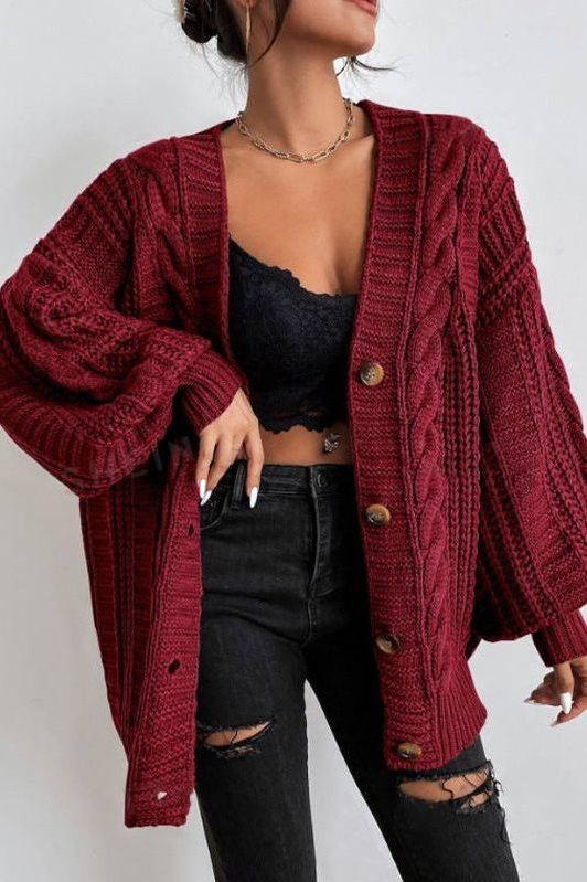 Maglione Oversize In Maglia Lina