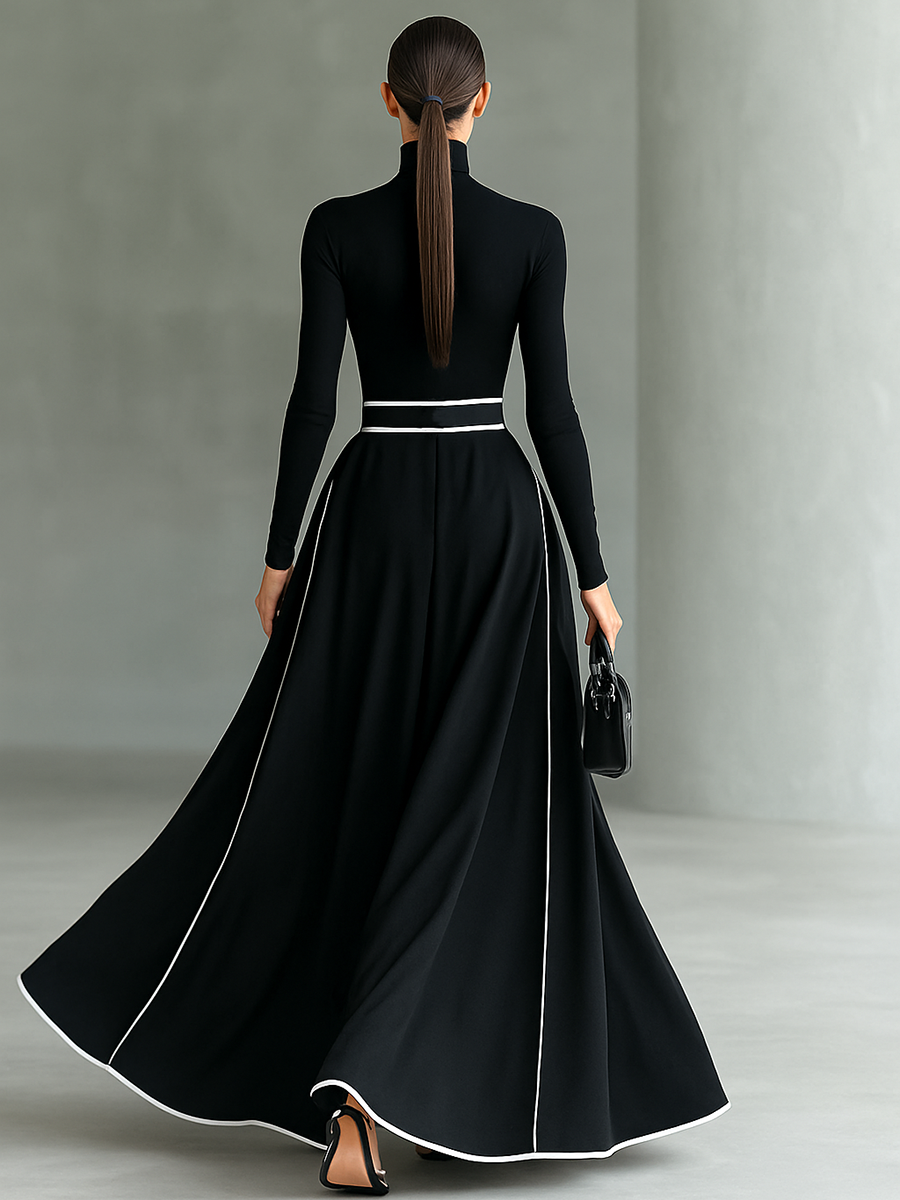 Ginevra | Abito Maxi Nero